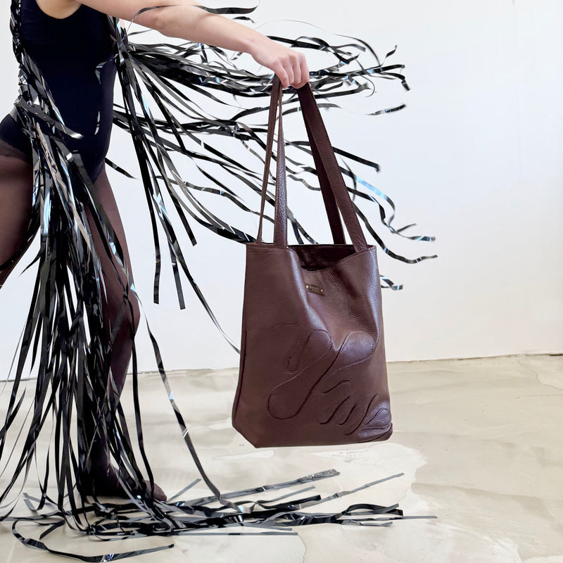 Ingrid Unraveled Tote - Espresso