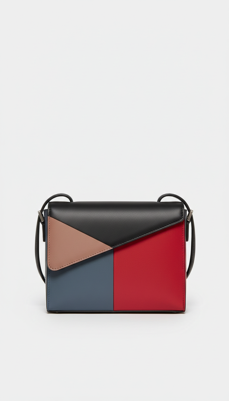 Color-blocked mini crossbody