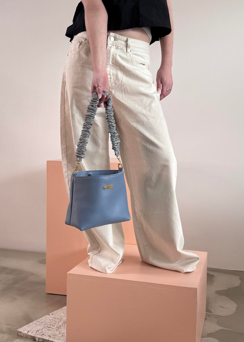 Shoulder Bucket Bag - Sky
