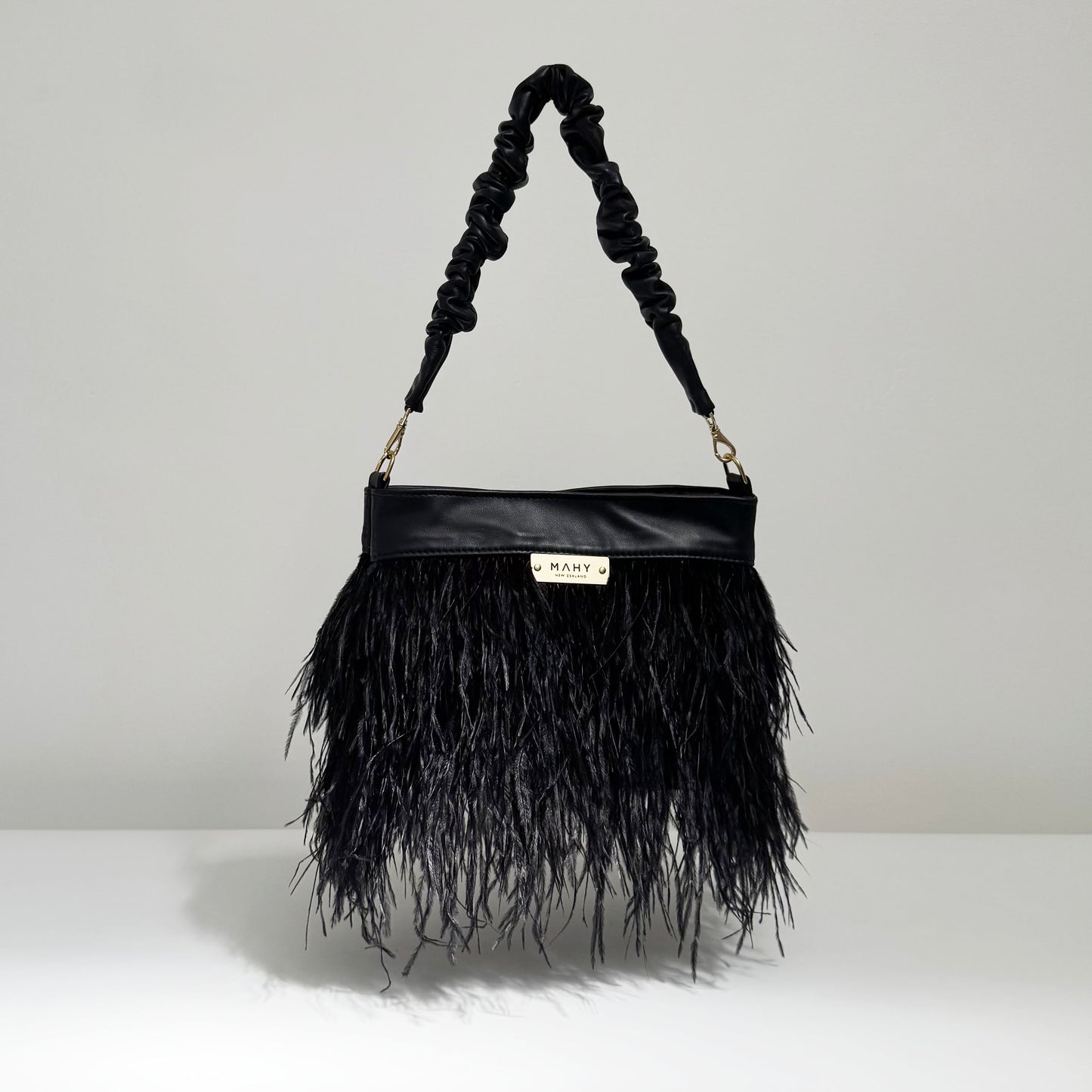 Feathered Bag - Black