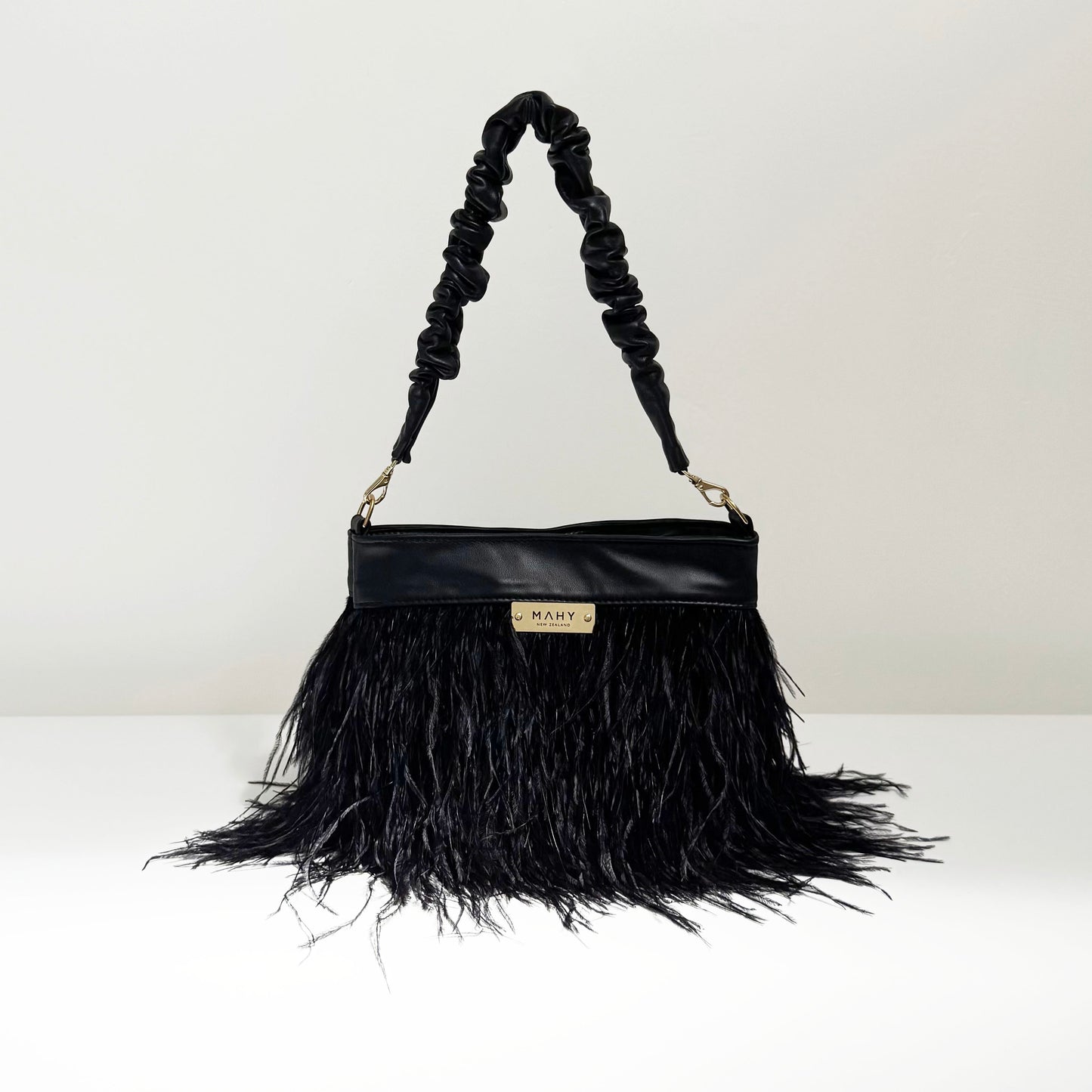 Feathered Bag - Black