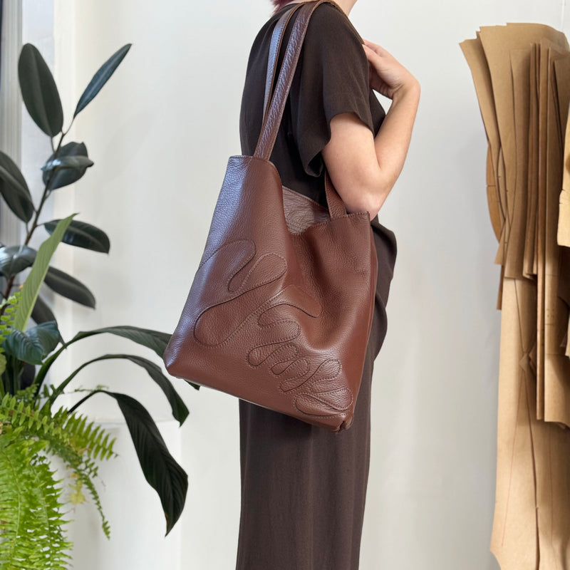 Ingrid Unraveled Tote - Espresso
