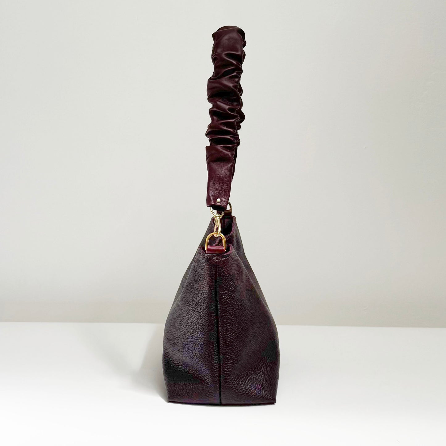 Shoulder Bucket Bag - Plum