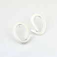 Aurelium Loop Stud Earrings - Silver