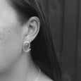 Aurelium Loop Stud Earrings - Silver
